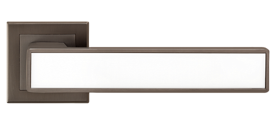 Ручка дверная MVM А-2015 MA+WHITE матовый антрацит с белой вставкой