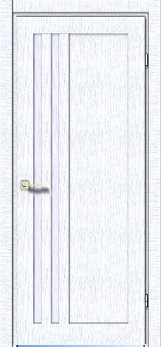 Дверне полотно АРТ 06.07 (800*2000) Турин ПВХ сатин (вітрина)
