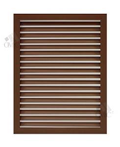 Решетка радиаторная 300х600 коричневая (вишня)