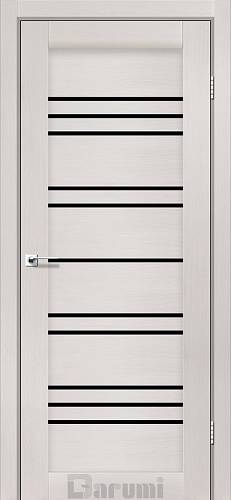 Дверь межкомнатная Darumi Versal Дуб ольс (800*2000) стекло черное(Ск_Д)