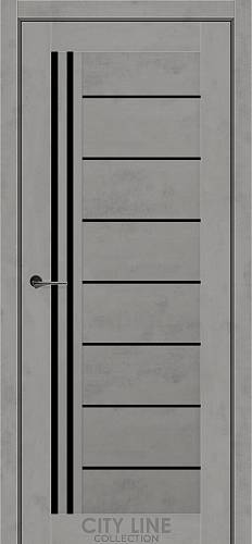 Дверне полотно City Line COLORADO Хромікс  Грей/Венге Савіола  Чорне скло(800*2000)