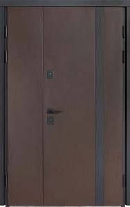 Двері вхідні Термо Хаус Мод710/265 Венге темний/вулична білий атласний 1200*2050права