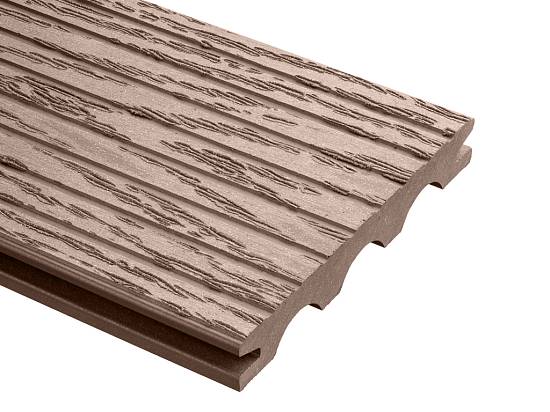 Террасная доска Holzdorf Impress шовная орех (20*140*2400мм) Массив