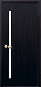 Дверне полотно Новий стиль Глория венге new (700*2000) ПВХ De Luxe стекло сатин