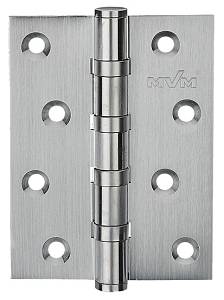 Петля MVM неразъемная врезная B-100 (100*75*2,5мм) унив. матовый хром AB(латунь) (шт)(1петля в 1 уп)