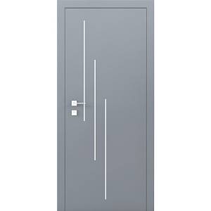 Дверь Родос Prima 3V RAL 7037 (800*2000) окрашенная, глухая