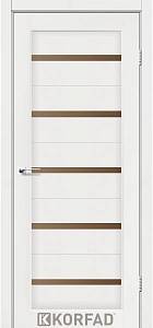 Двери Korfad Porto РR-02 ясень белый  0,80х2 стекло бронза