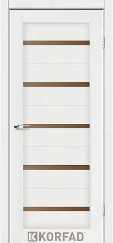 Двери Korfad Porto РR-02 ясень белый  0,80х2 стекло бронза