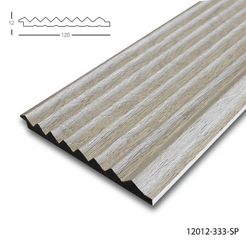 Панель стеновая полимерная Клевер  12012- 333-SP (120*12*2900мм) (20шт/уп)