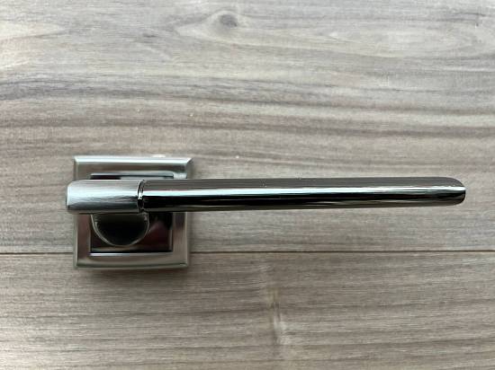 Дверные ручки Morelli Exclusive Dyi MH-21 SN/BN-S ЦАМ никель/черный никель