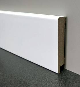 Плінтус МДФ Супер Профіль h 80(16мм) Білий ПП1680 (16*79*2800) (12шт/уп/26,7кг)