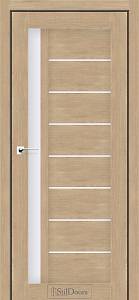 Дверне полотно LONDON StilDoors Дуб Монако (800*2000) ПВХ, стекло сатин