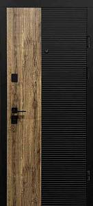 Двери Входные Магда тип 2 модель MG 634 Дуб темн. орион/супермат белый  860 черн.фурн (квартира)