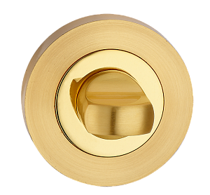 Накладка MVM на замок под WC T2 PB/SB полирован. латунь/матовая латунь (цинковый сплав)