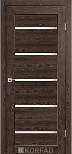 Двери Korfad Porto РR-02 дуб марсала  0,80х2 стекло сатин белый