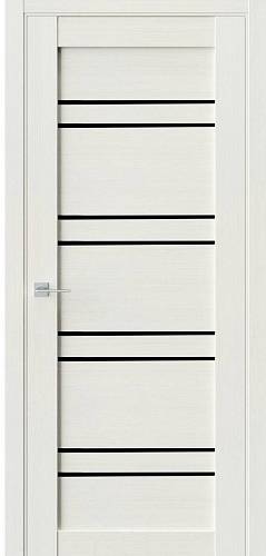 Двері  міжкімнатні FDC (QD) модель Re51 ЛС Білий  800х2000 скло BLK