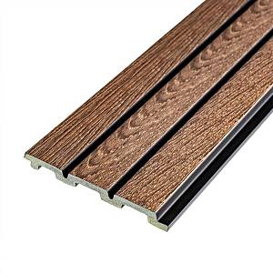 Рейка декоративная PS орех 2900х120х12мм (D) SW-00001739