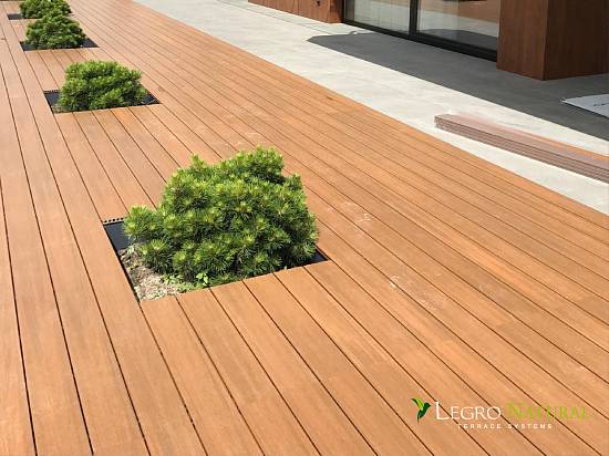 Терасна дошка Legro Natural (138х22х3000мм.) Teak (1шт/0,414м2)