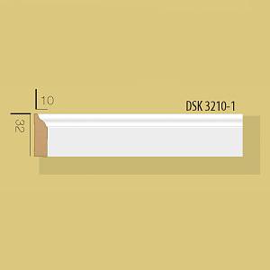 Плинтус Decolux DSK 3210 белый 32*10*2400мм (77шт/уп)