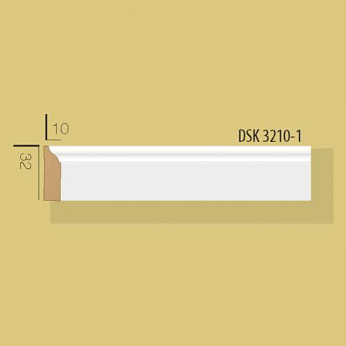 Плінтус Decolux DSK 3210 білий 32 * 10 * 2400мм (77шт/уп)