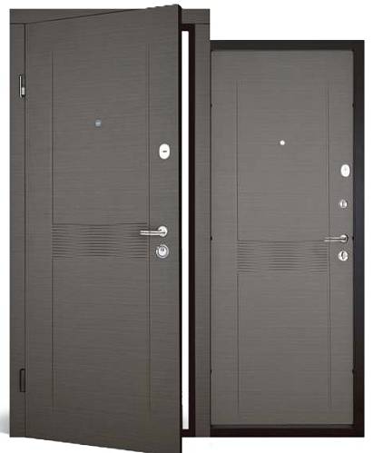 Двері вхідні. Abwehr (Comfort )Britania (505) 860/960х2050 (венге сірий/венге сірий)