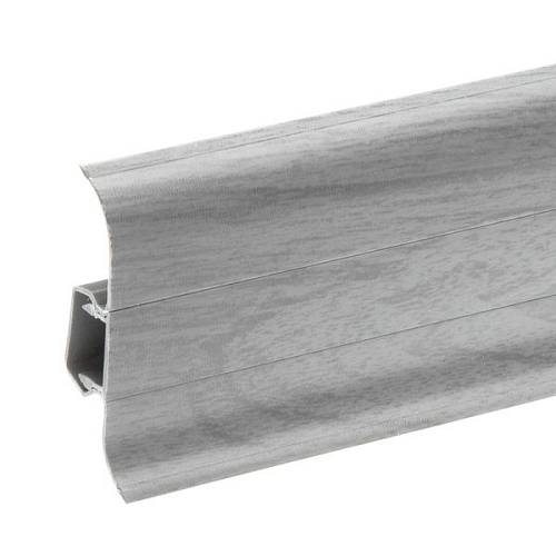 Плинтус Premium Cezar Матовый №78 Дуб Серый Светлый (59*22*2500)