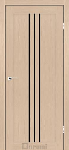 Дверь межкомнатная Darumi Christi Дуб боровий (800*2000) стекло черное