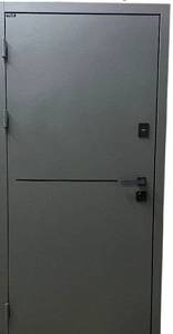 Двері вхідні Портала Стрит Термо Aluma 3 Metalic grey + Генуя Біла шагрінь  950*2040 ліва