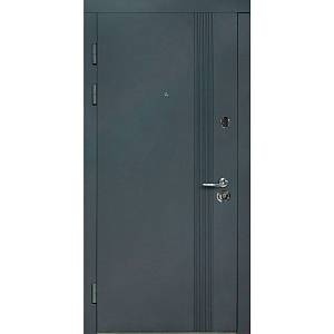 Двері Вхідні Булат К-61(квадро) мод 172 Графіт  матовий/білий супермат 950мм праві СДн