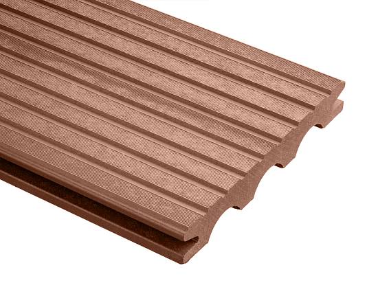 Террасная доска Holzdorf Classik шовная каштан (20*140*2400мм) Массив