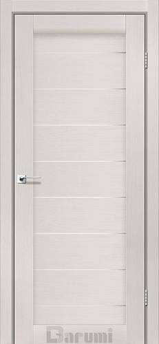 Дверь межкомнатная Darumi Leona Дуб ольс (800*2000) стекло сатин белый(Ск_Д)