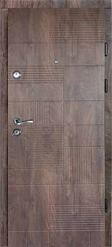 Двері Вхідні Магда тип 12.2 модель MG144 Спил дерева коньячний 860, 960 (квартира)