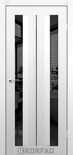 Двери Korfad Aliano AL-01 Super Pet аляска 800*2000 зеркало черное двухстороннее