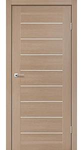 Дверь межкомнатная Leador Neapol дуб мокко (800*2000) sincrolam, стекло сатин белый