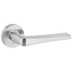 Ручка дверная Siba Fulya круглая розета  нержавеющая сталь