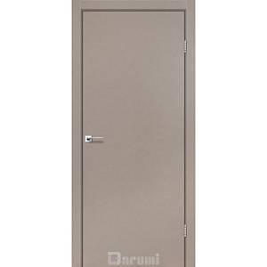 Дверь межкомнатная Darumi Plato Серый краст (800*2000) глухое+алюминевый торец