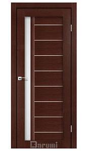 Дверь межкомнатная Darumi Bordo Венге панга (800*2000) стекло сатин белое