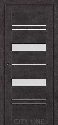 VALENTA City Line Express (900 х 2000, Онікс Сірий, Сатин білий)