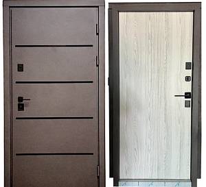 Двері вхідні Портала Стріт Термо Лайн Black 4-Дуб айс 960*2040 права