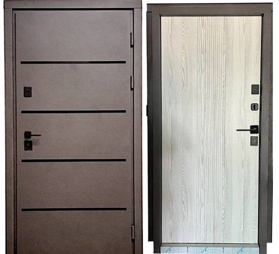 Двері вхідні Портала Стріт Термо Лайн Black 4-Дуб айс 960*2040 права