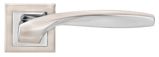 Ручка дверная MVM Z-1325 SN/СР матовый никель/полирован. хром