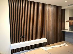 Декоративна акустична панель Горіх Каналето 300*2800*18мм