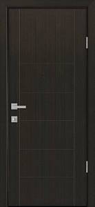 Дверне полотно Новий стиль Рина венге new (600*2000) ПВХ De Luxe глухая с гравировкой termopack UM