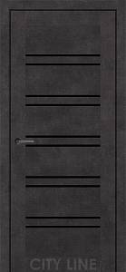 TERENZA City Line Express (700 х 2000, Онікс Сірий, Чорне скло)