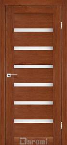 Дверь межкомнатная Darumi Vela Орех роял (800*2000) стекло сатин белый