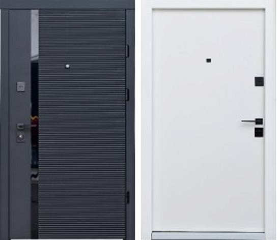 Двері Berez Lux Fusion(860/960*2040) Пастель СофтБлек/Білийматовий