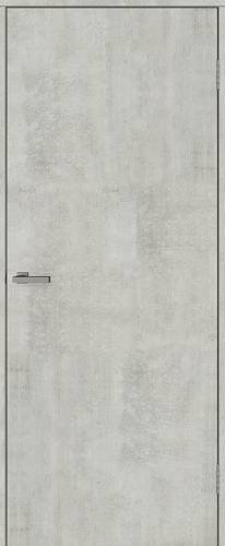 Дверний блок ОМіС цемент ПВХ 750х2040мм (глухий), к-б Д40 з упл. МДФ під/д, 2H(2BB)+85EN праве(R