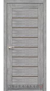 Двери Korfad Delux Piano PND-01 Эш-вайт 0,80х2 стекло бронза
