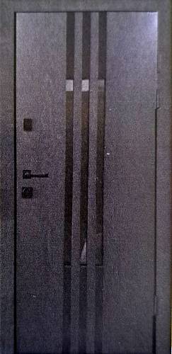 Двері вхідні Портала Люкс Триумф Полімер Антрацит/Модрина вулканичная 850*2040