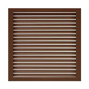 Решетка радиаторная 600х600 коричневая (вишня)
